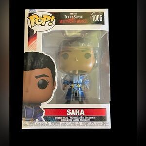 Funko Pop Sara in Blue and Gold Outfit Bobble Head